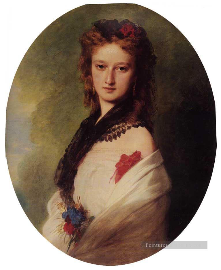 Zofia Potocka Comtesse Zamoyska portrait royauté Franz Xaver Winterhalter Peintures à l'huile